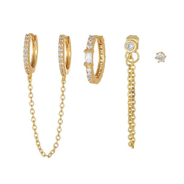 Set Aretes Gold