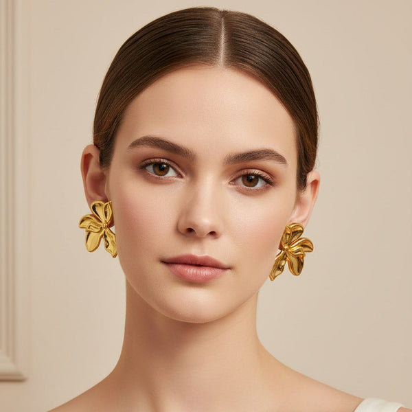 Aretes Flor perfil