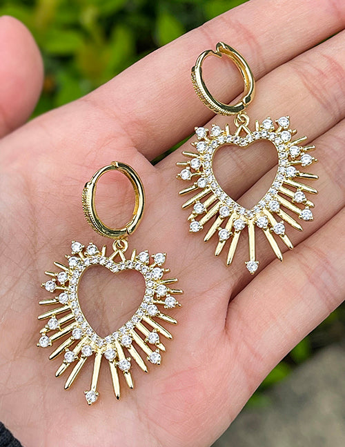 Aretes Corazón Cristal